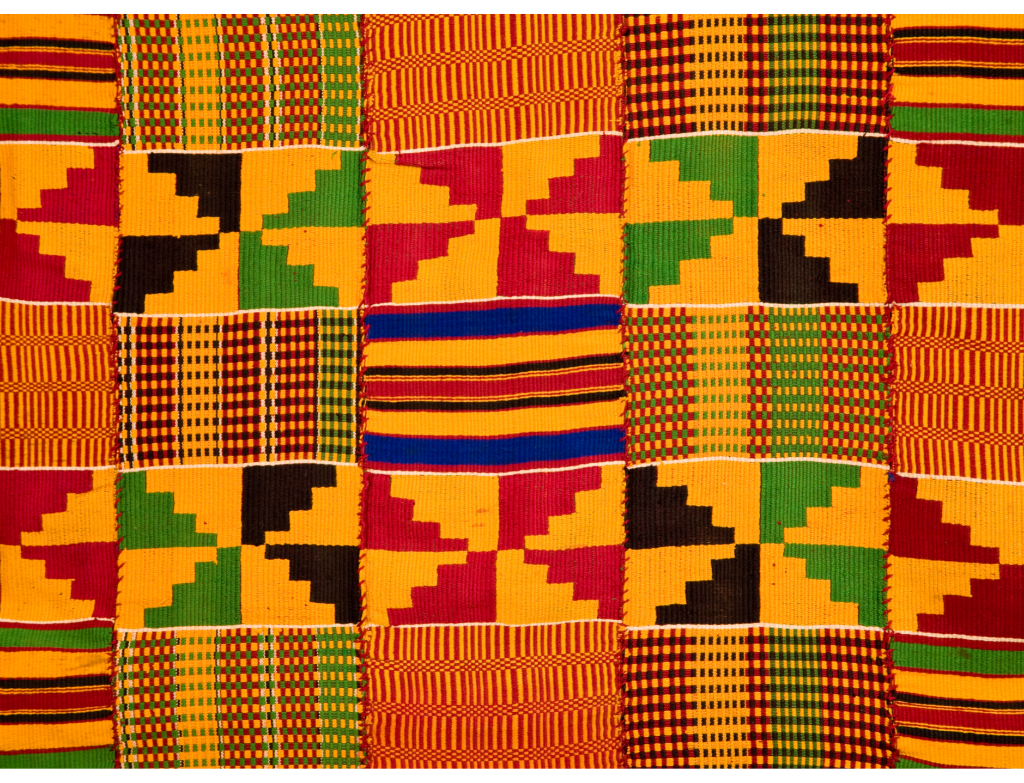 Ghana Traditional Kente Cloth (border detail)
